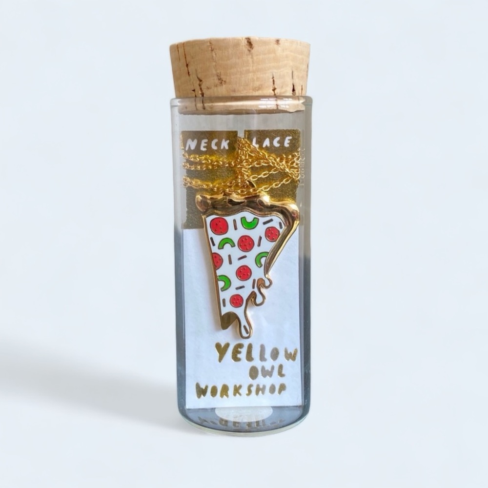 Pizza Pendant Necklace - Picture 2 of 3